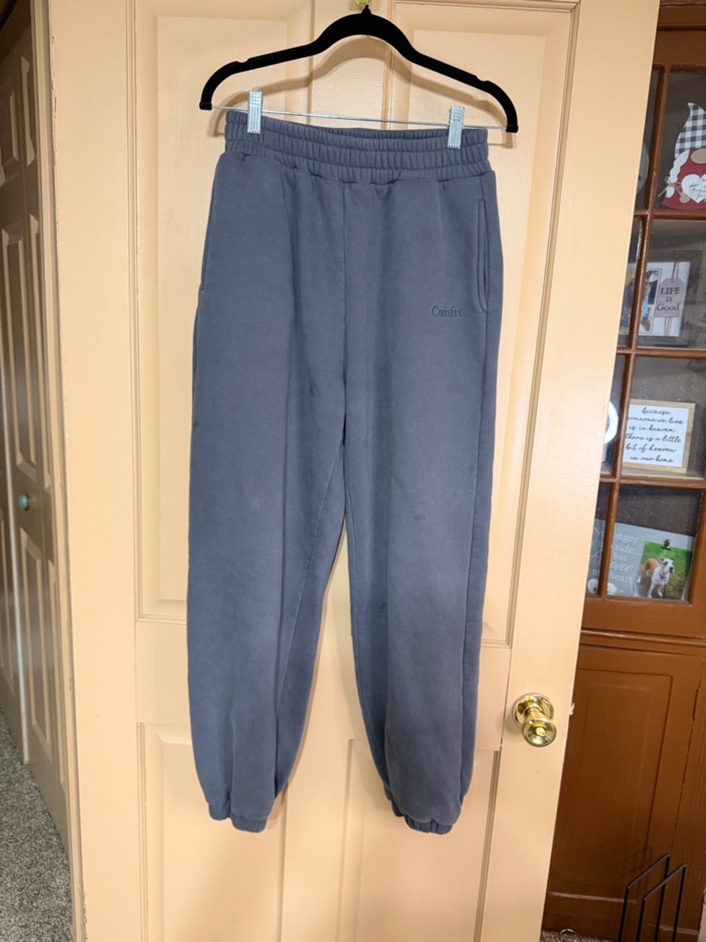 Comfrt Women's Relaxed Jogger Pants in Slate Gray